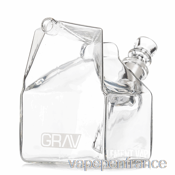 Carton De Lait Grav Barboteur En Verre Stylo Vape Clair